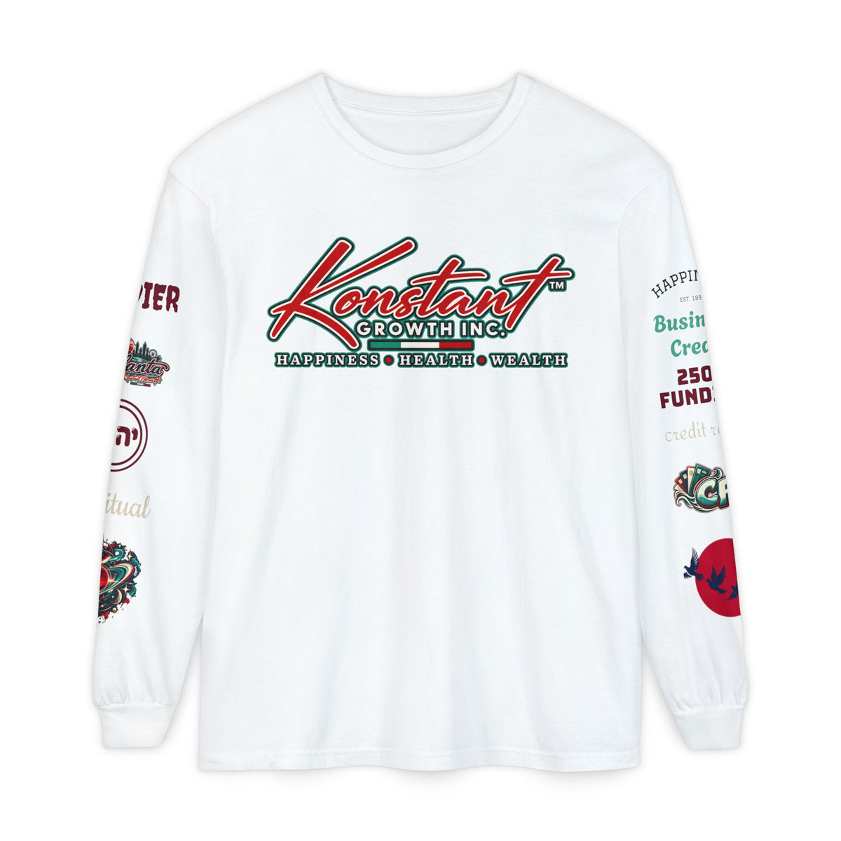 Konstant Growth Long Sleeve T-Shirt — Tropical Palm Surf Graphic