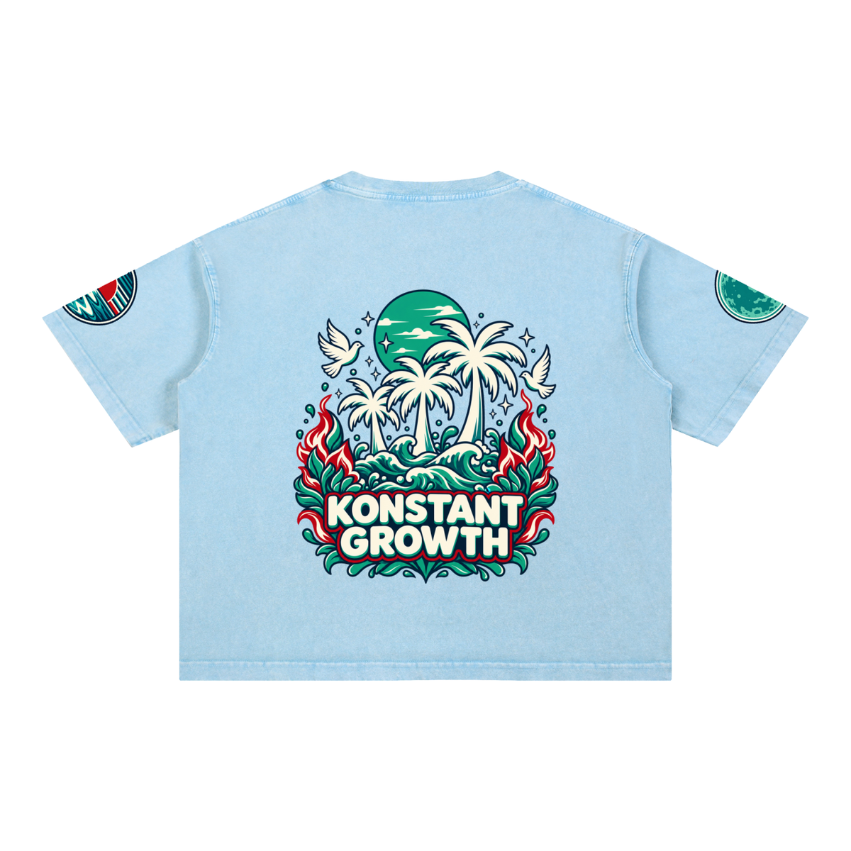 Mineral Wash Boxy Cotton T-Shirt ODMPOD