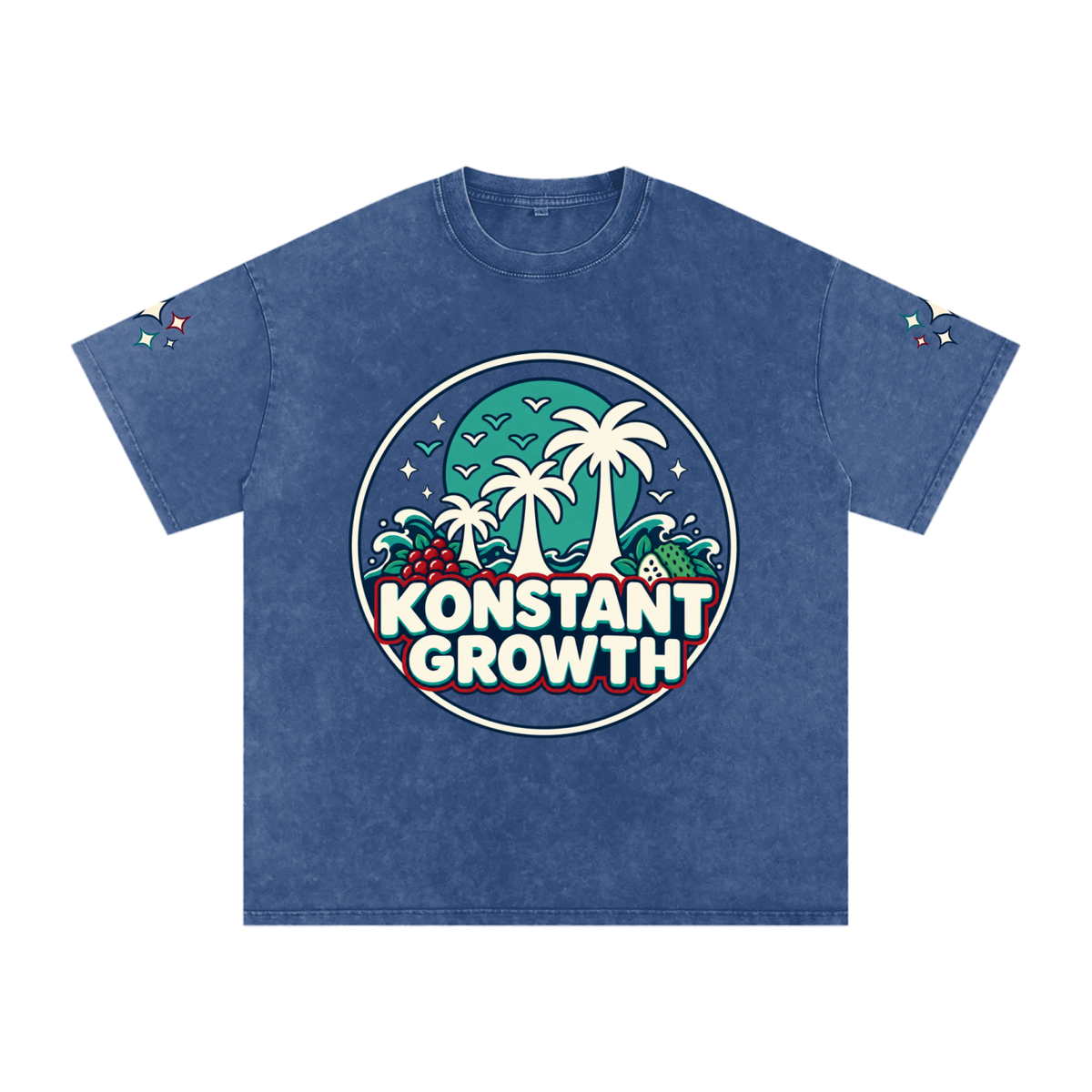 Snow Washed Oversized Cotton T-Shirt ODMPOD