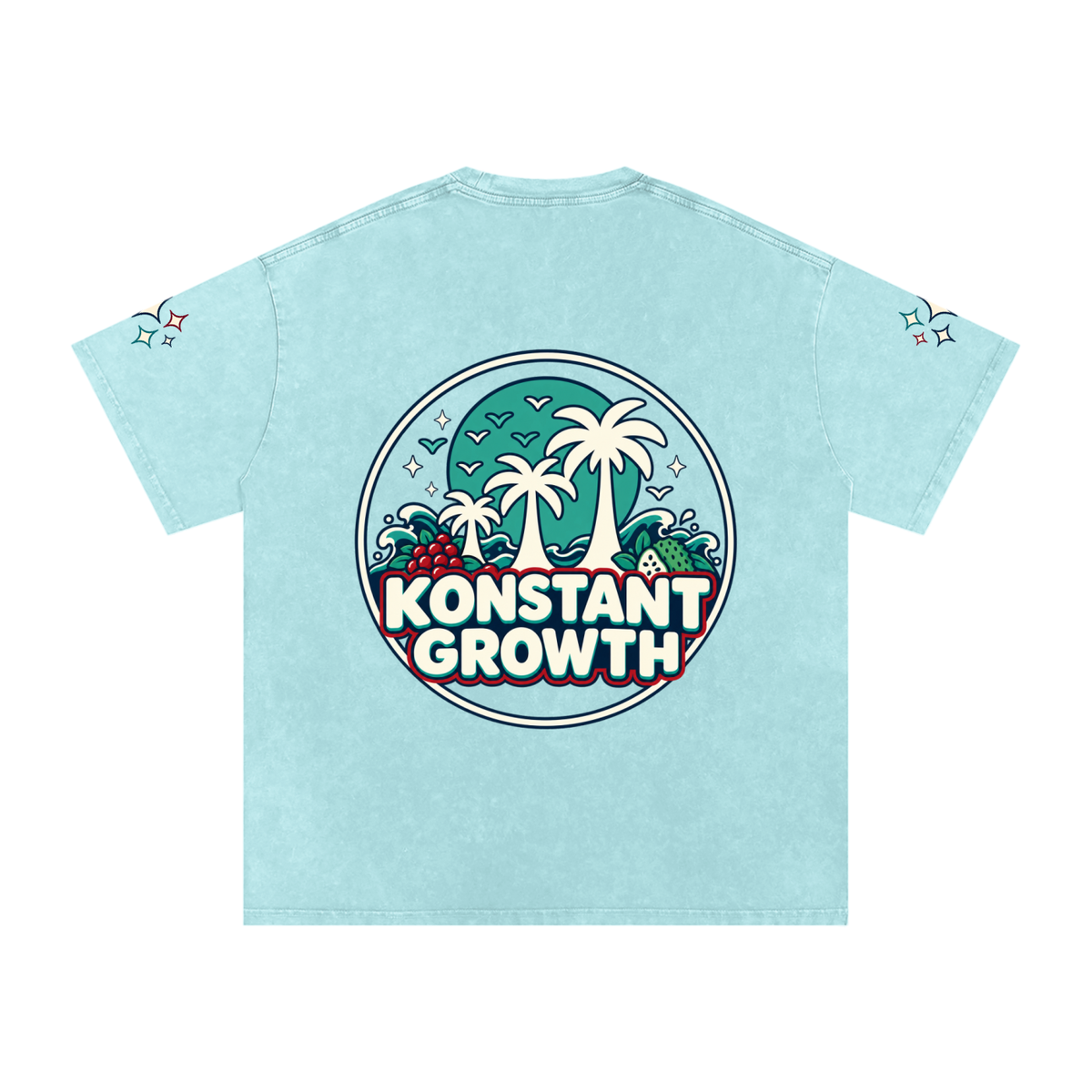 Snow Washed Oversized Cotton T-Shirt ODMPOD