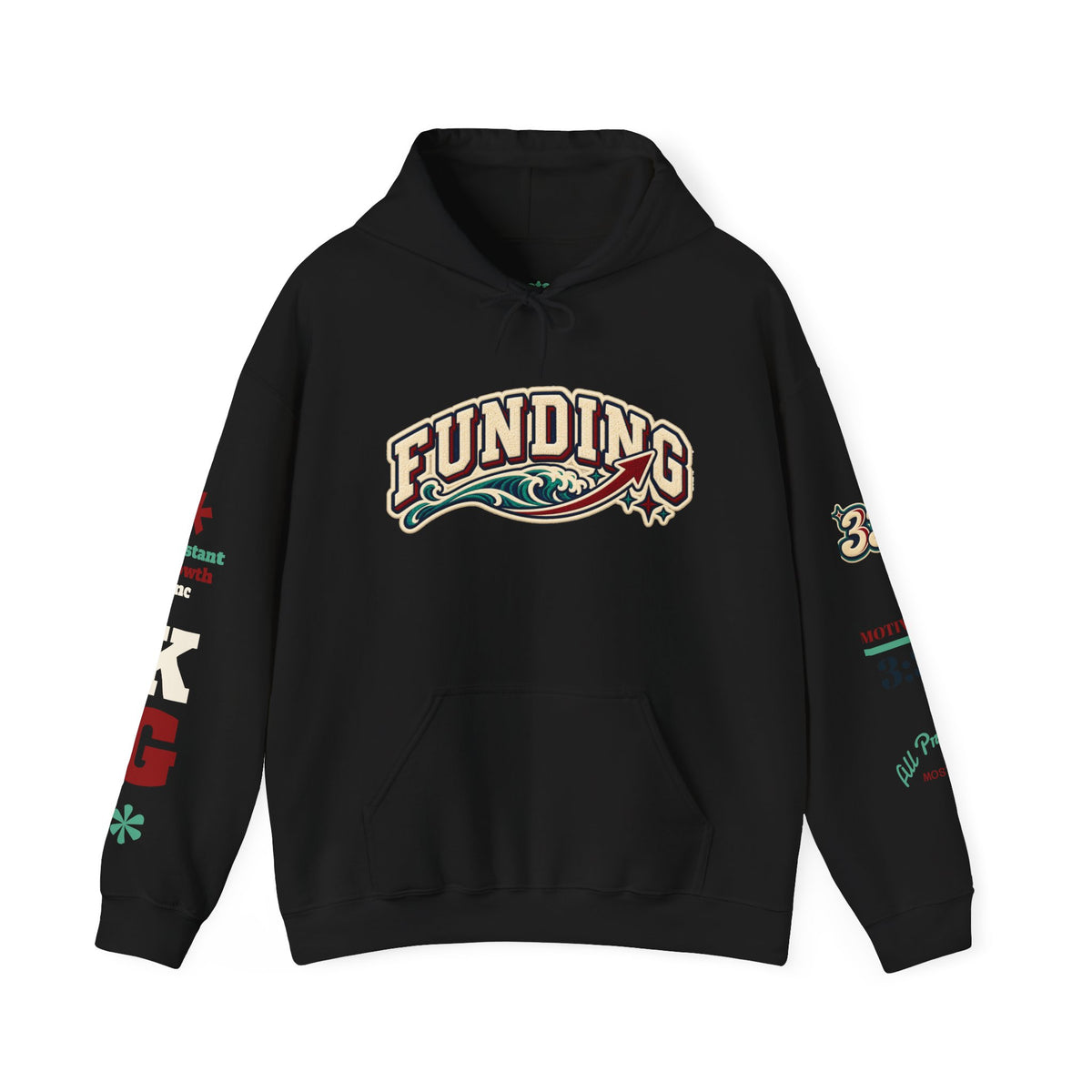 Funding Crewneck Hoodie — "Clean Build Fund" Graphic Pullover Printify