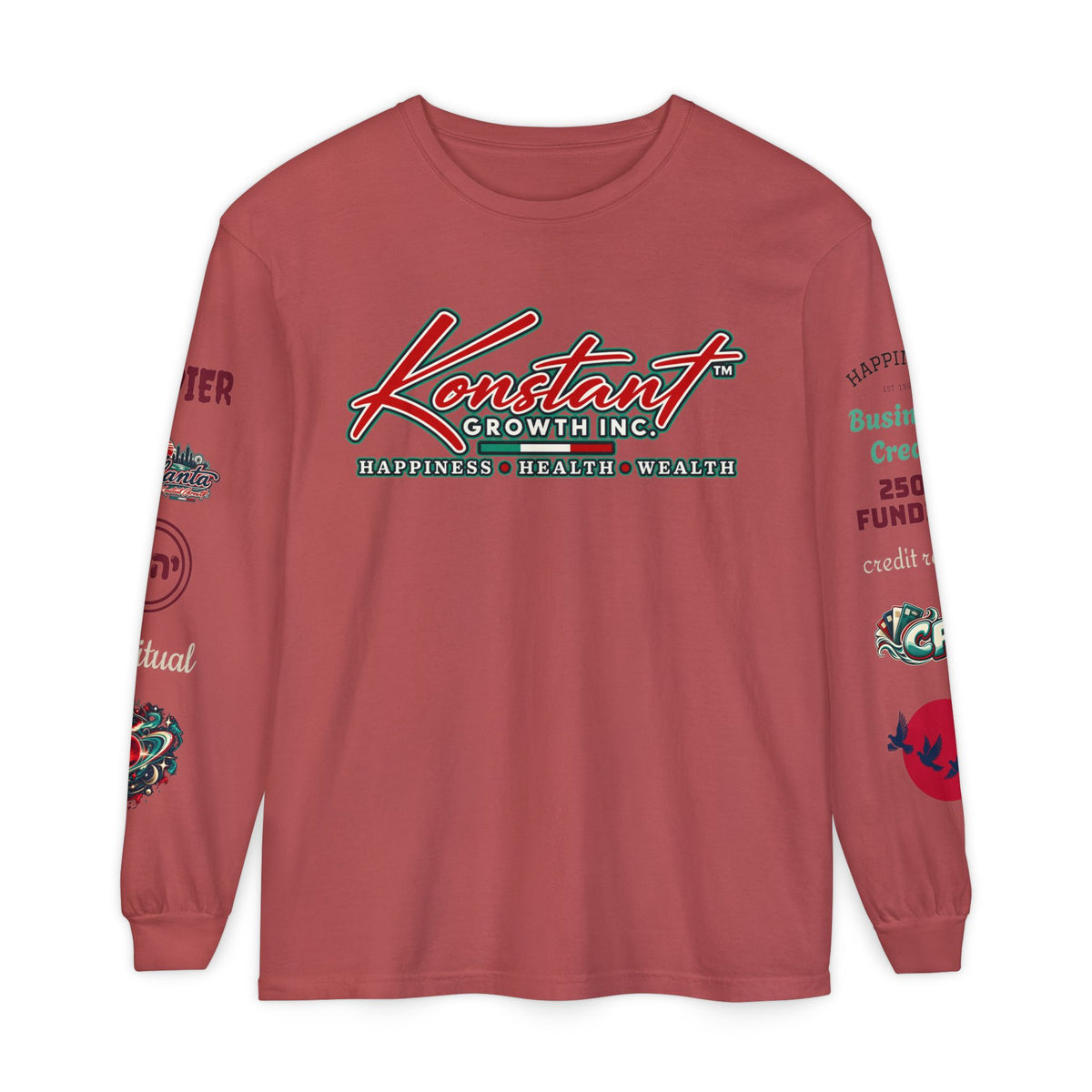 Konstant Growth Long Sleeve T-Shirt — Tropical Palm Surf Graphic
