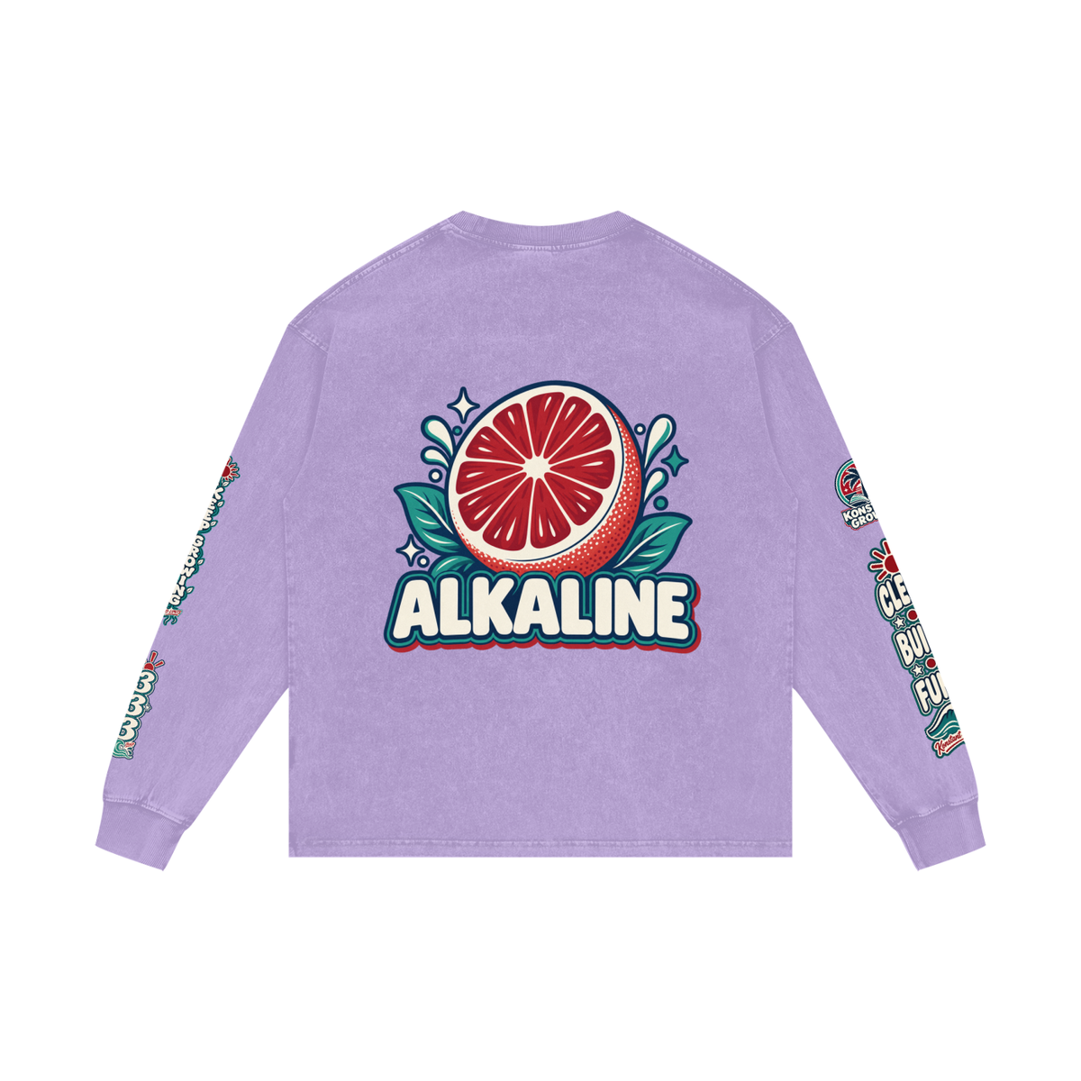 Acid Wash Oversize Long Sleeve T-Shirt