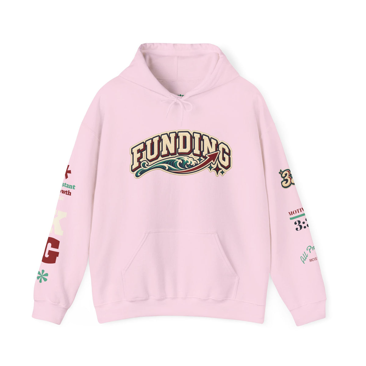 Funding Crewneck Hoodie — "Clean Build Fund" Graphic Pullover Printify