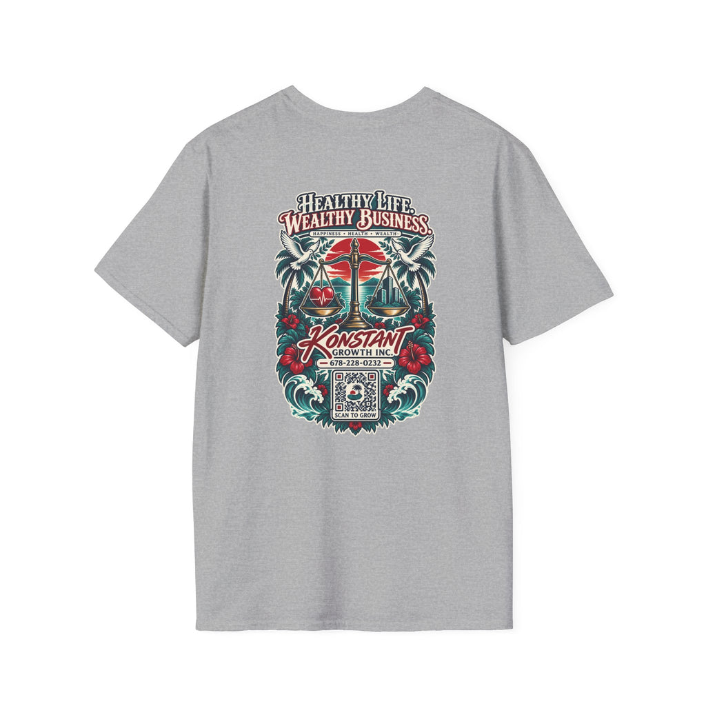 Konstant Growth 'Healthy Life, Wealthy Business' T-Shirt
