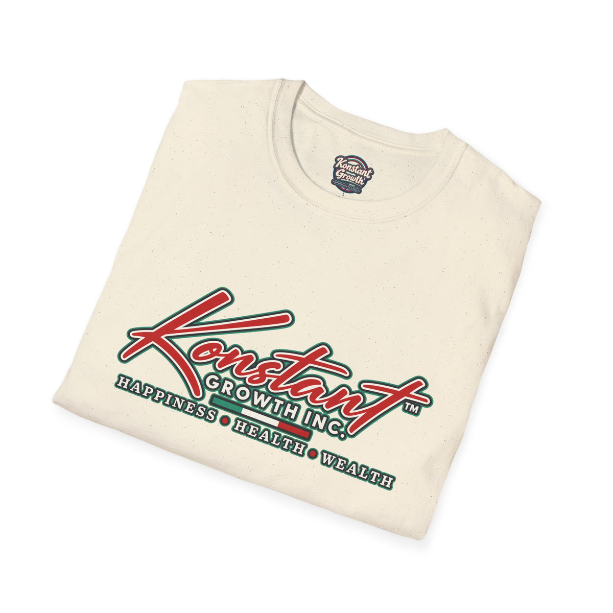 Konstant Growth 'Happiness Wealth Wealth' Graphic T-Shirt