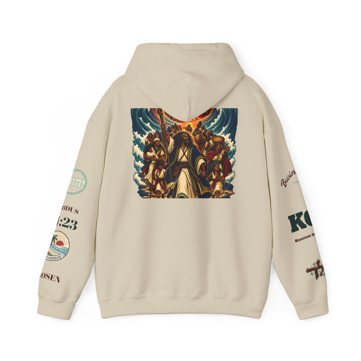 Exodus Graphic Hoodie | Angelic Battle Backprint Pullover