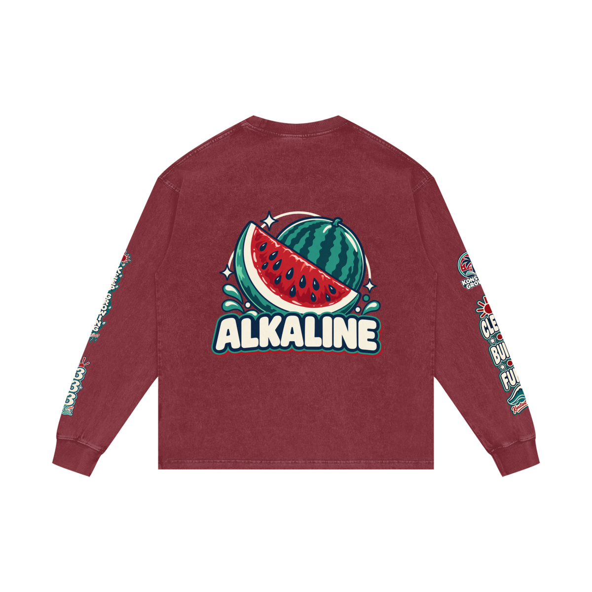 Acid Wash Oversize Long Sleeve T-Shirt