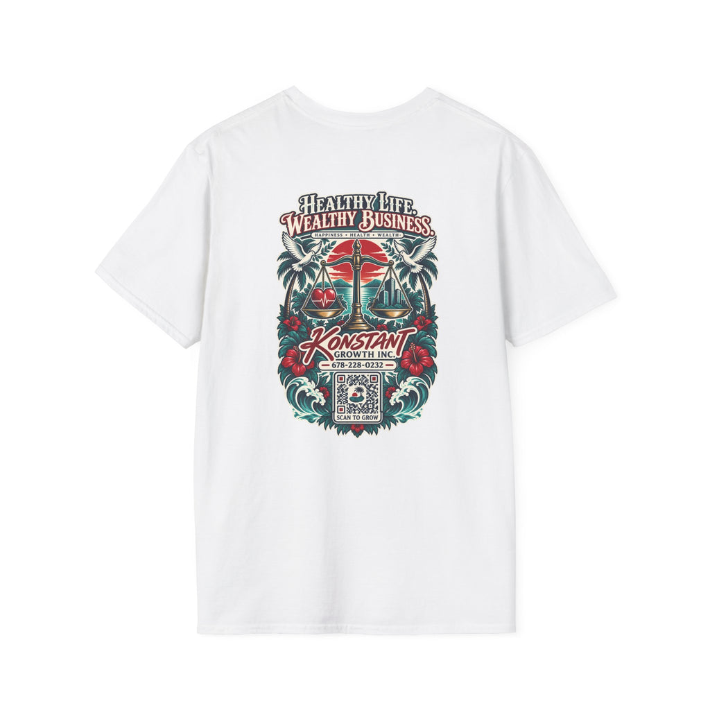 Konstant Growth 'Healthy Life, Wealthy Business' T-Shirt
