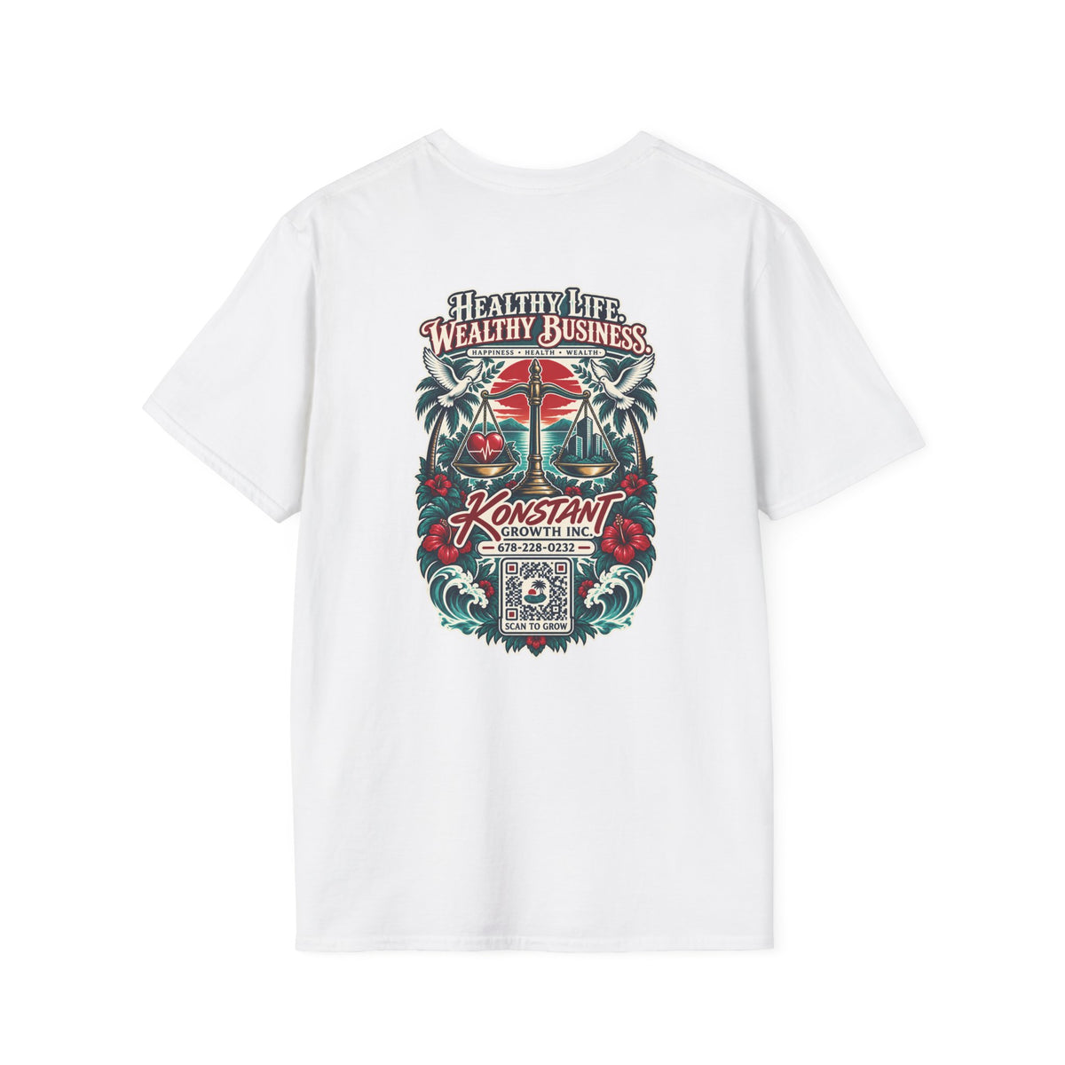 Konstant Growth 'Healthy Life, Wealthy Business' T-Shirt