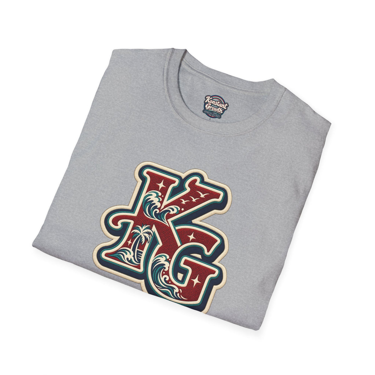 Eclipse Crest T-Shirt — Vintage Floral KG Logo