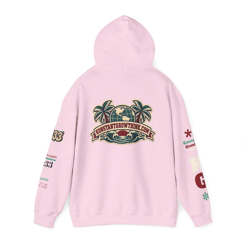 Clean Wave Hoodie — Graphic Palm-Globe Streetwear Hooded Sweatshirt