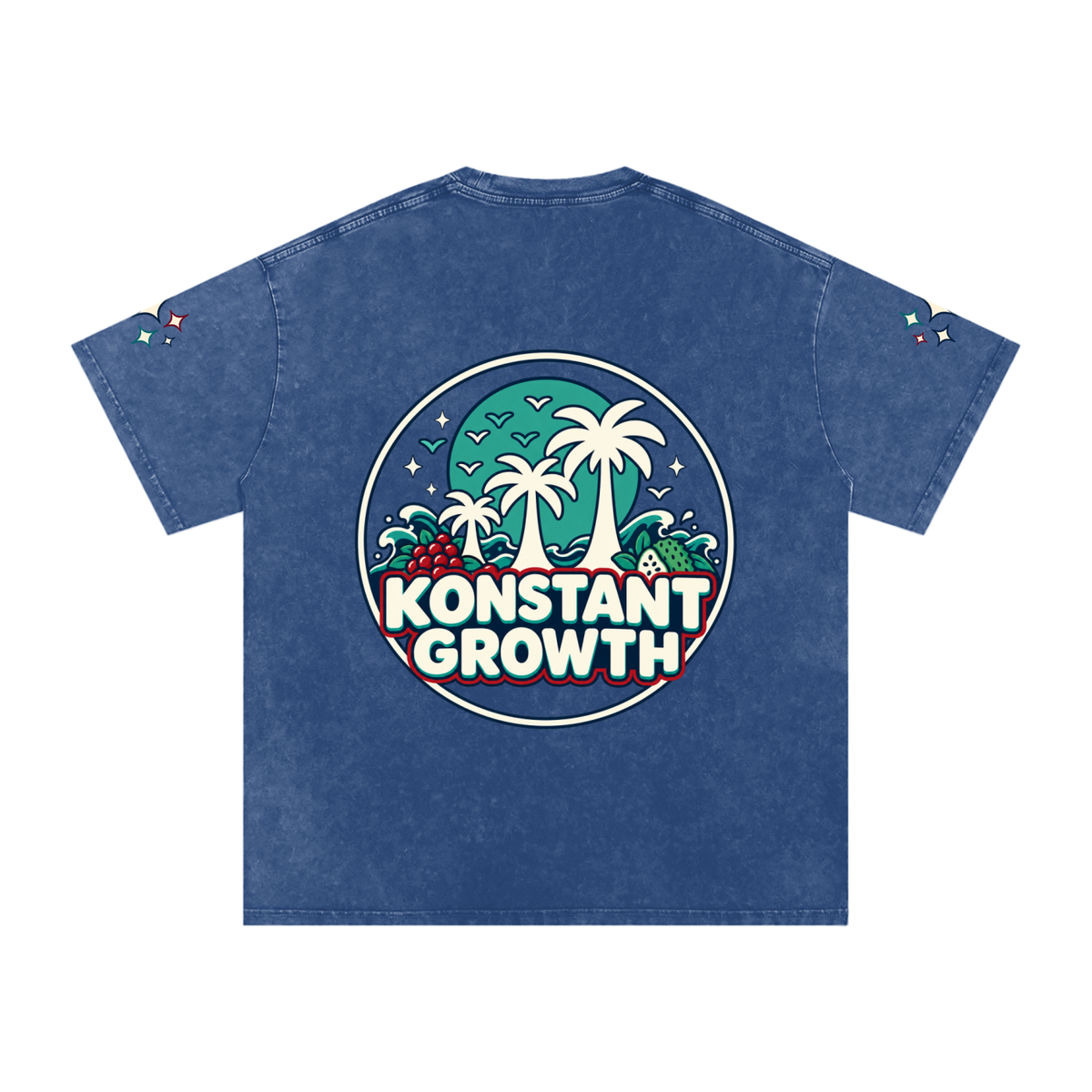 Snow Washed Oversized Cotton T-Shirt ODMPOD