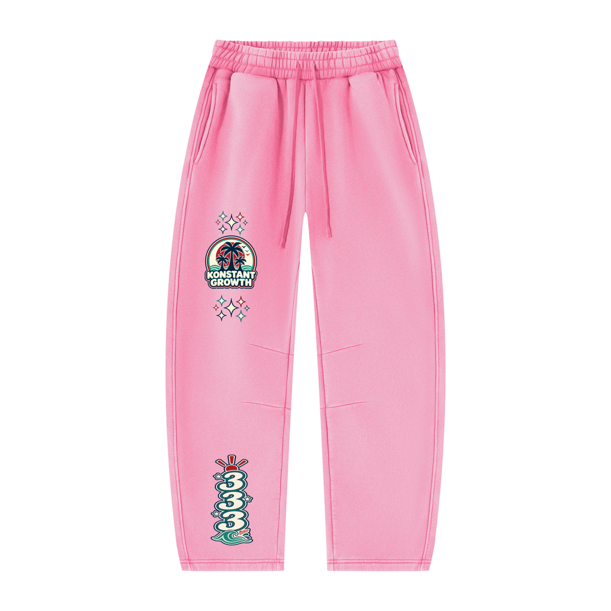 Konstant Growth Vintage — Unisex Vintage Wash Barrel Leg Fleece Sweatpants ODMPOD