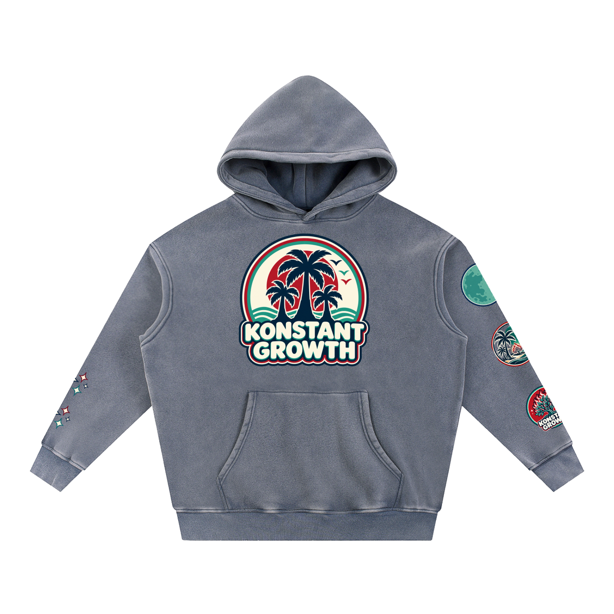 Konstant Growth Vintage — Snow-Wash Fleece Hoodie — Edition I ODMPOD