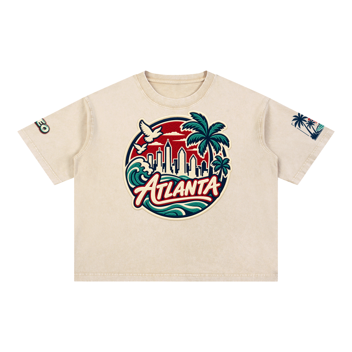 Mineral Wash Boxy Cotton T-Shirt ODMPOD