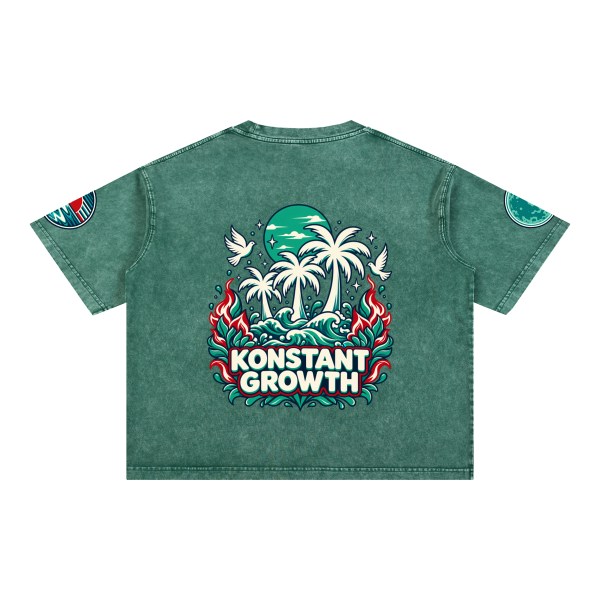 Mineral Wash Boxy Cotton T-Shirt ODMPOD