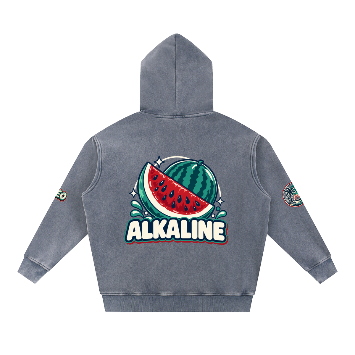 Snow Wash Fleece Oversize Hoodie