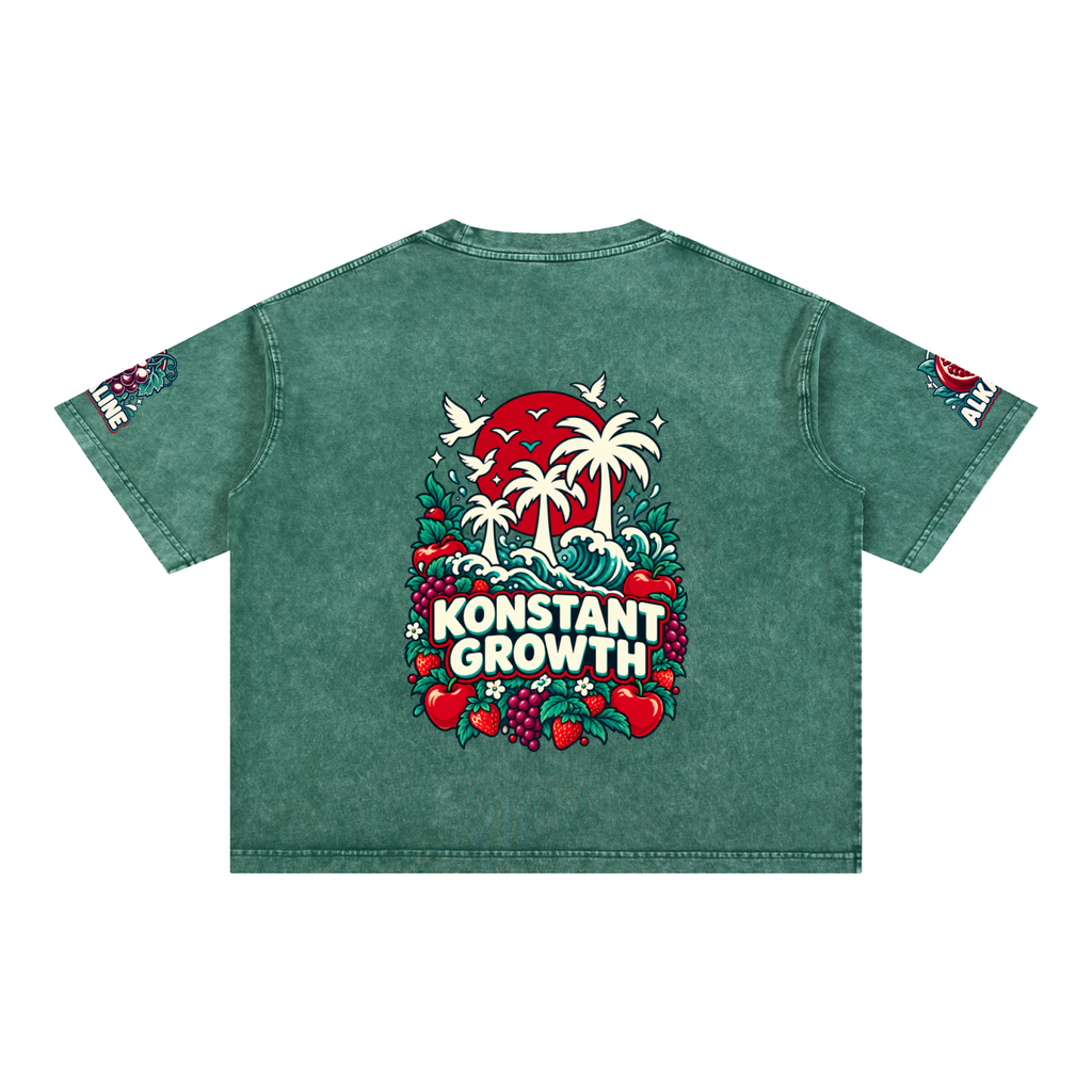 Mineral Wash Boxy Cotton T-Shirt ODMPOD