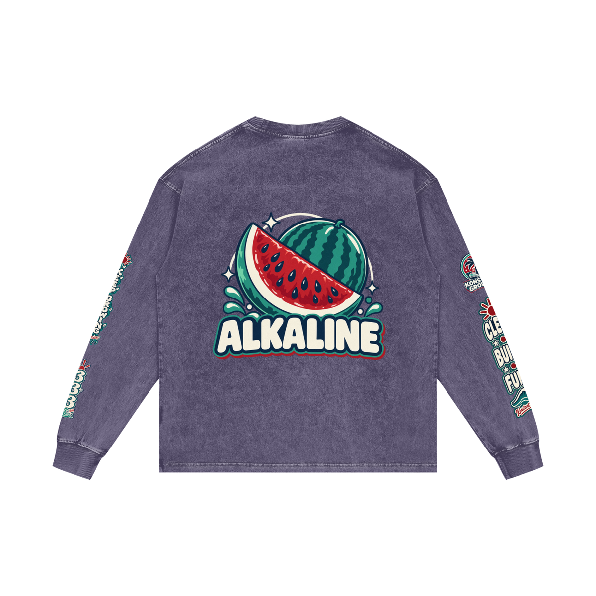 Acid Wash Oversize Long Sleeve T-Shirt