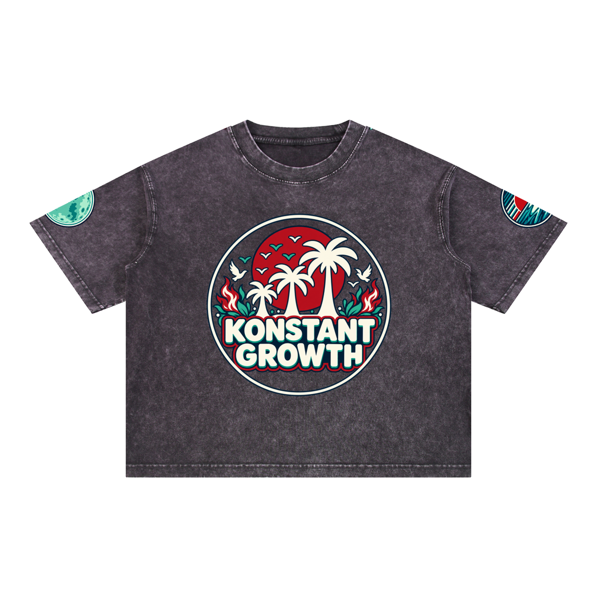 Mineral Wash Boxy Cotton T-Shirt ODMPOD