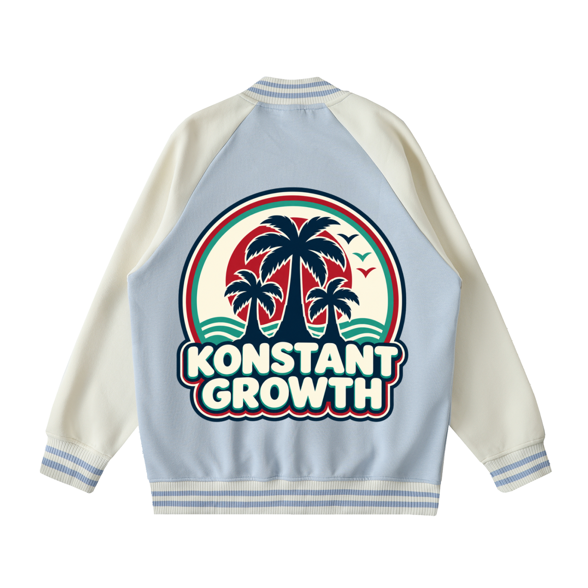 Konstant Growth Vintage — Two Tone Raglan Sleeve Varsity Jacket