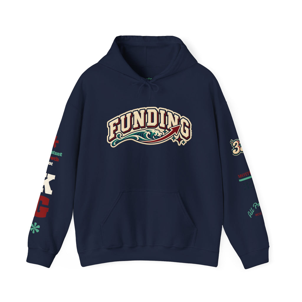 Funding Crewneck Hoodie — "Clean Build Fund" Graphic Pullover