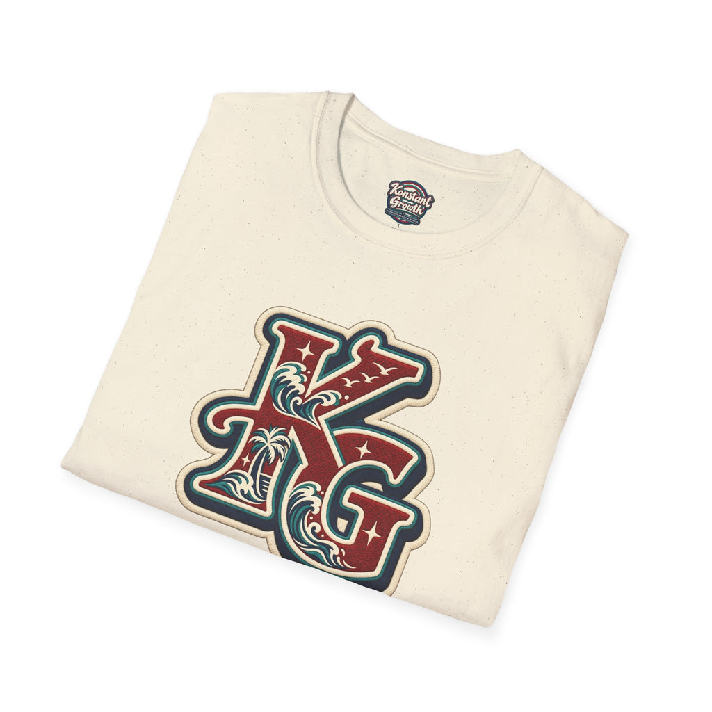 Eclipse Crest T-Shirt — Vintage Floral KG Logo