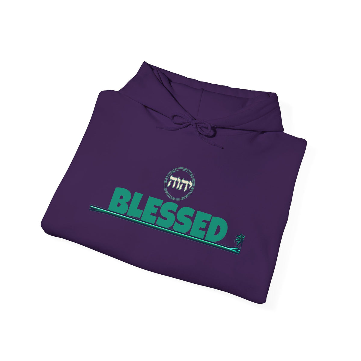 Blessed Hoodie | Surfer Palm Wave Graphic Hoodie, Tropical Beach Sweatshirt