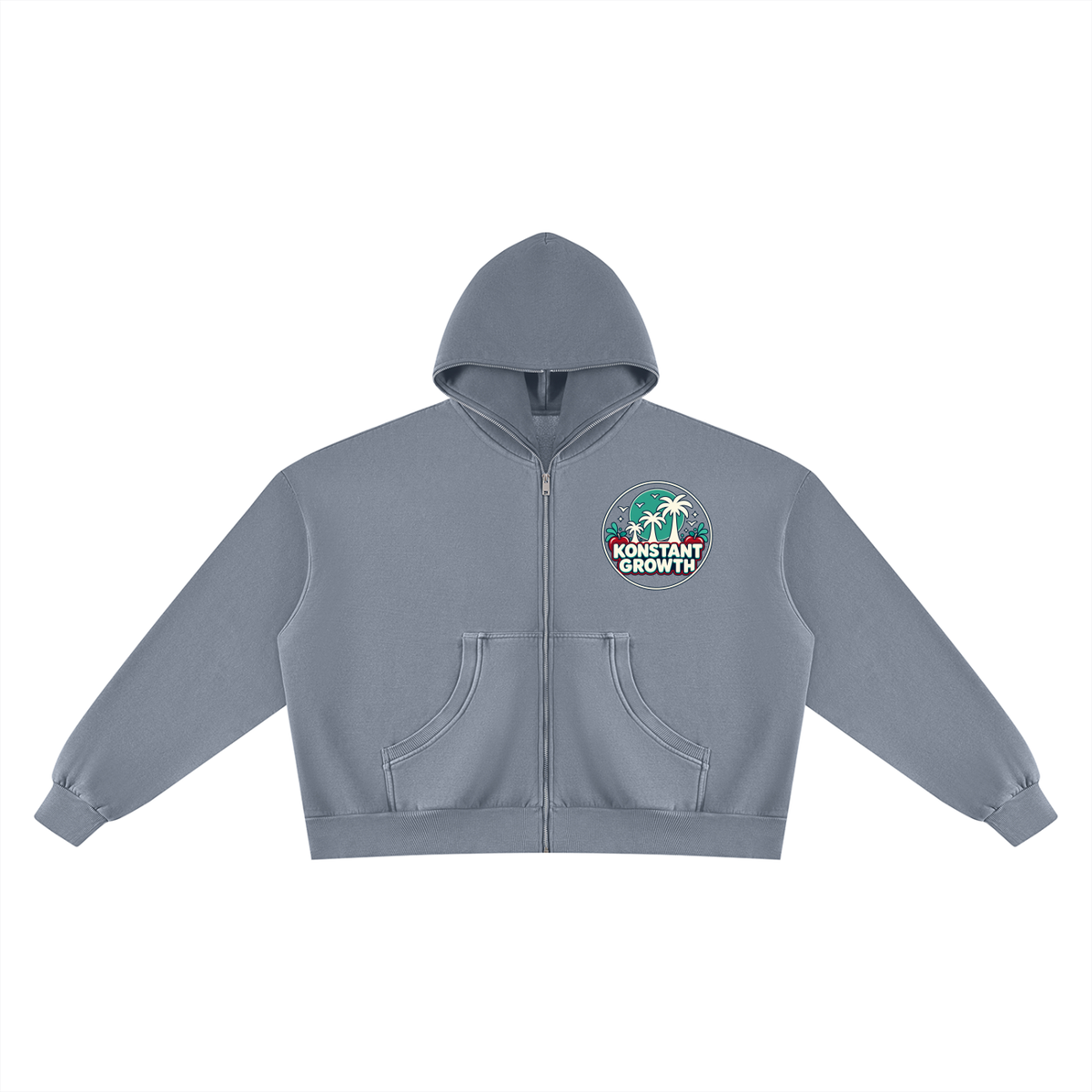 Unisex Vintage Wash Fleece Boxy Hoodie ODMPOD