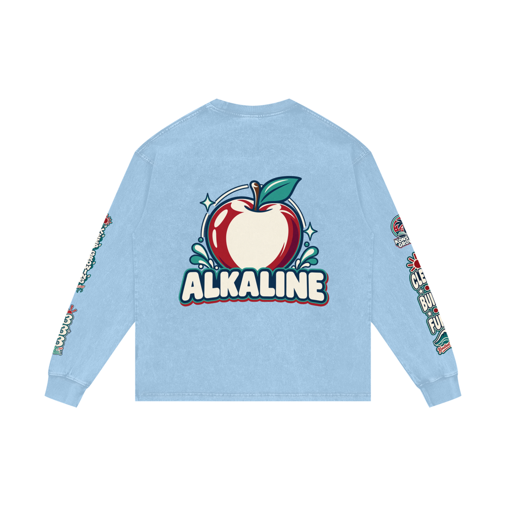 Acid Wash Oversize Long Sleeve T-Shirt
