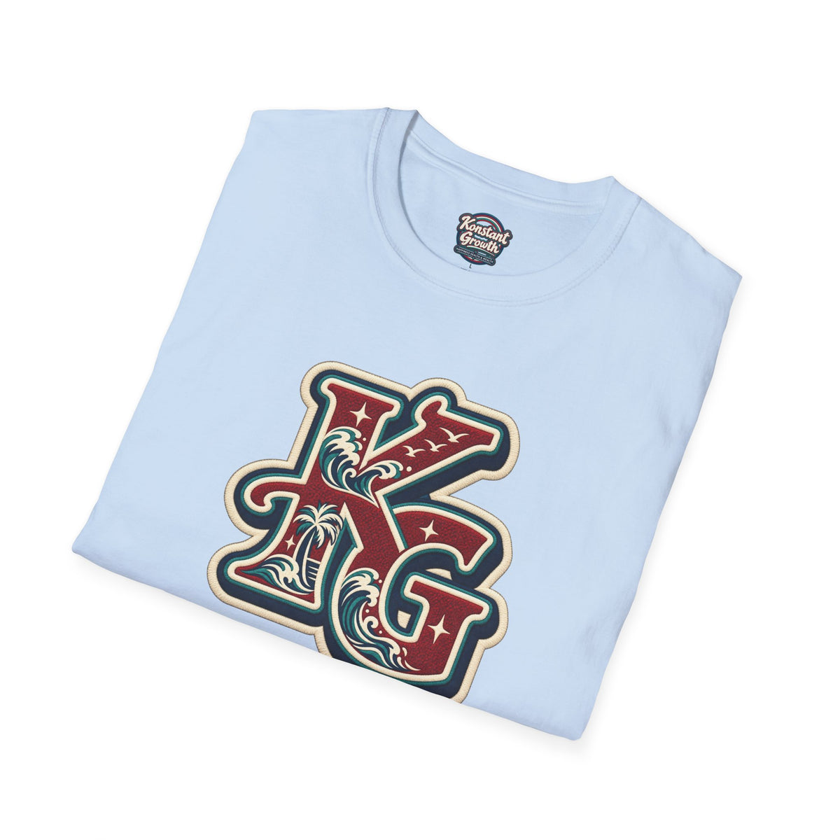 Eclipse Crest T-Shirt — Vintage Floral KG Logo