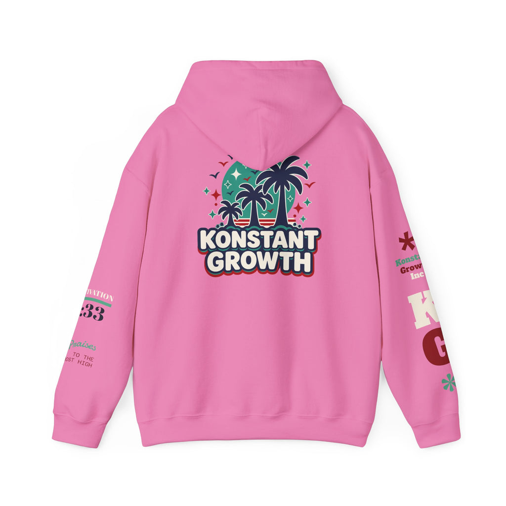 Konstant Growth Hoodie — Retro Palm Tree Graphic Sweatshirt