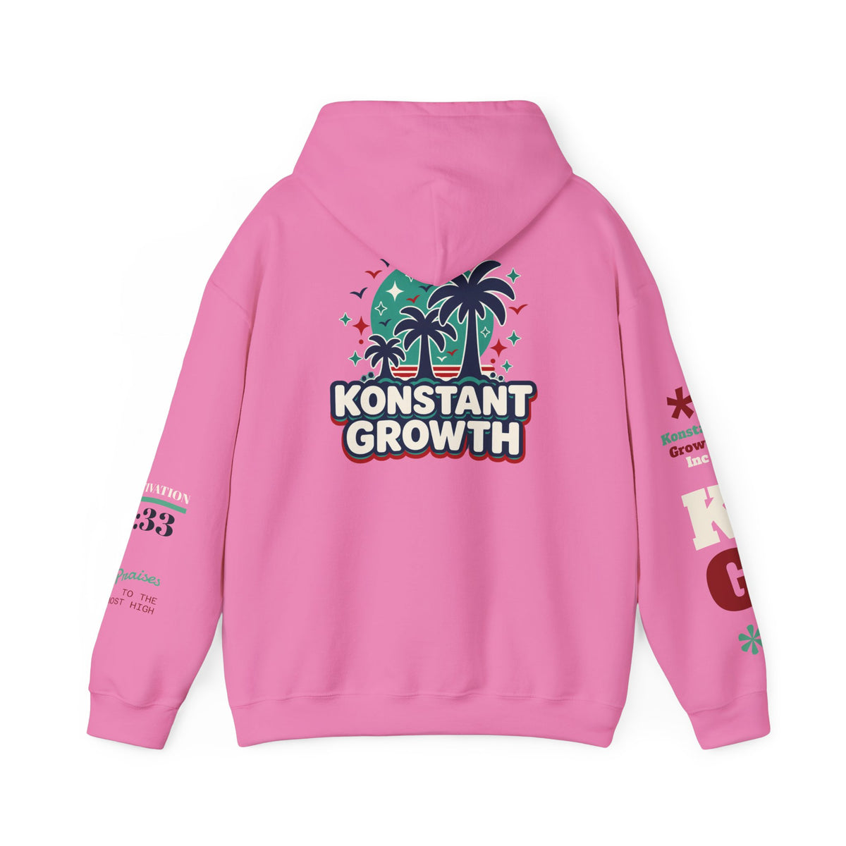 Konstant Growth Hoodie — Retro Palm Tree Graphic Sweatshirt