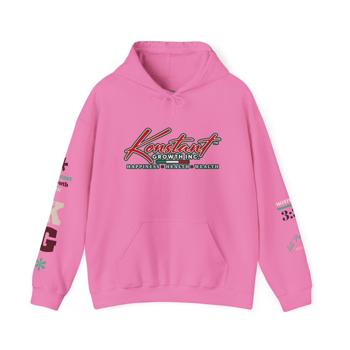 Tropical Graphic Hoodie — "Konstant Growth" Sunset Beach Pullover Printify