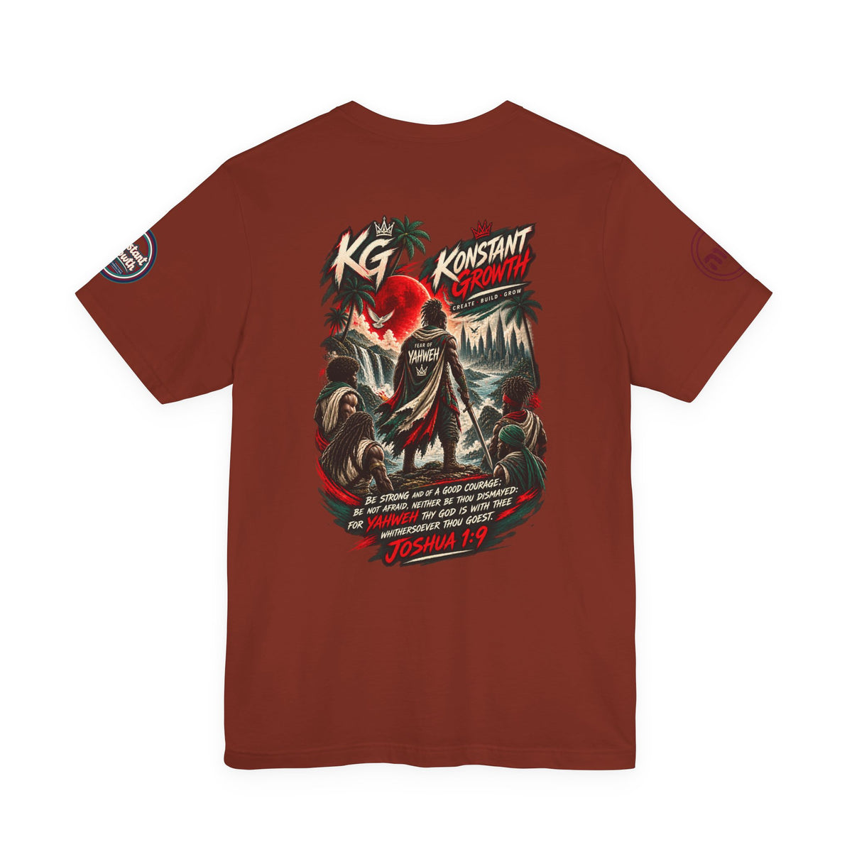 Konstant Growth Logo Tee | Joshua 1:9 Inspirational Fear Of Yahweh