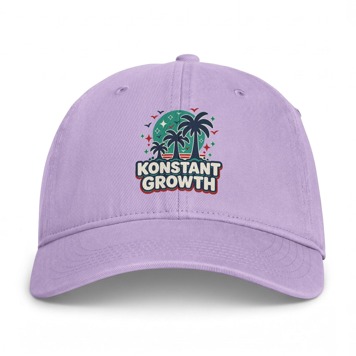 Konstant Growth Palm Hat — Coastal Vintage Baseball Cap Printify