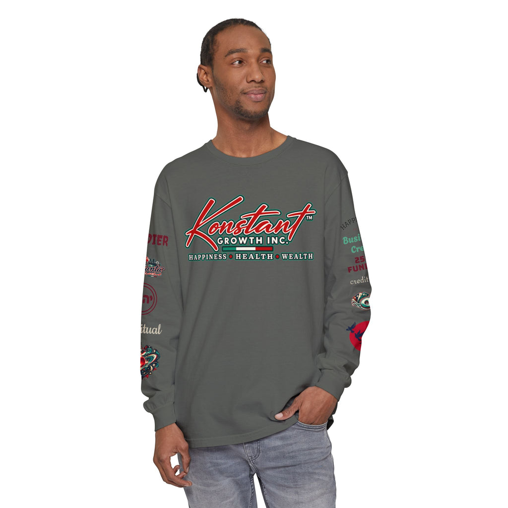 Konstant Growth Long Sleeve T-Shirt — Tropical Palm Surf Graphic