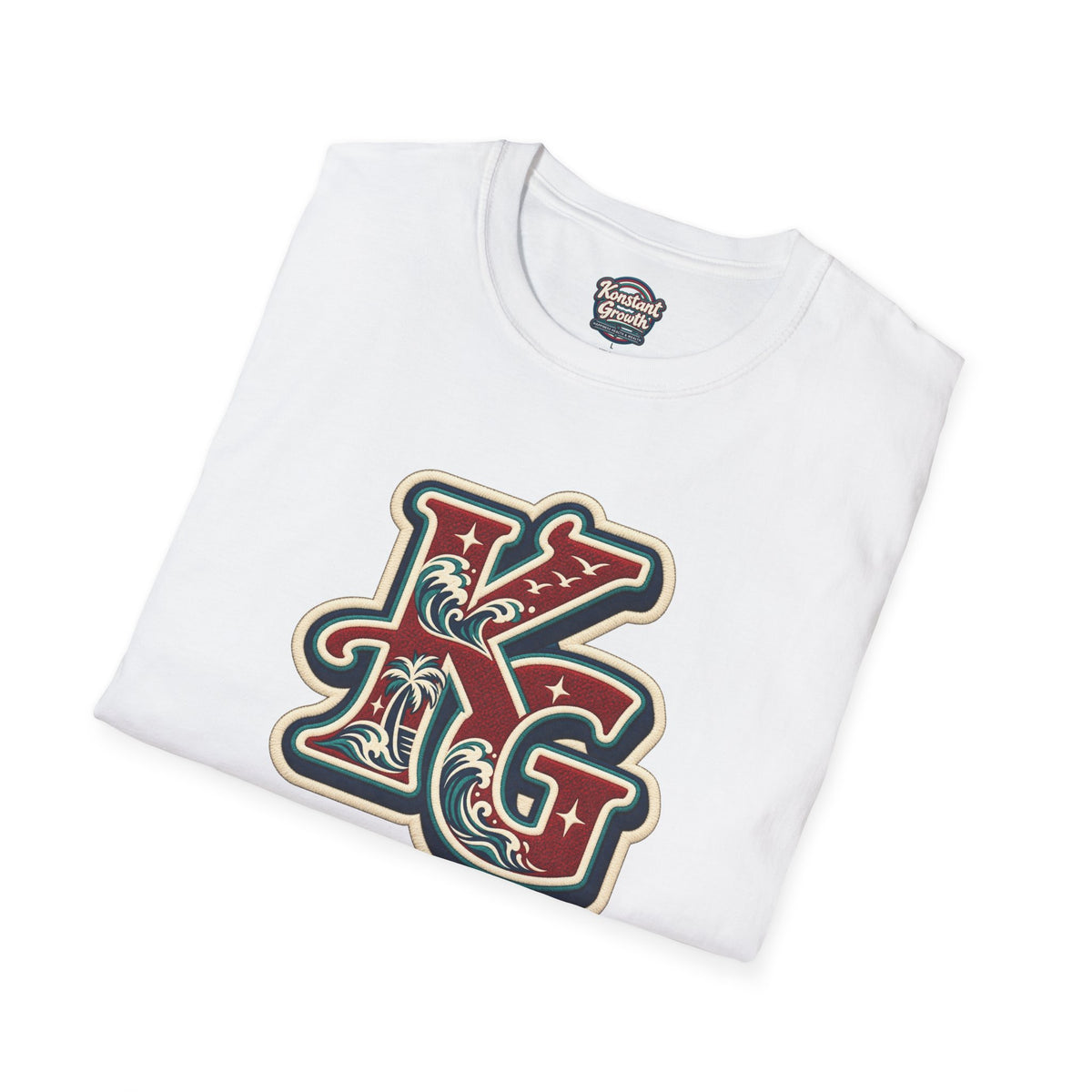 Eclipse Crest T-Shirt — Vintage Floral KG Logo
