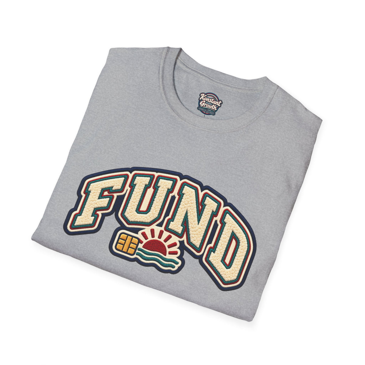 Fund & Grow Graphic T-Shirt — Retro Surf Floral Design