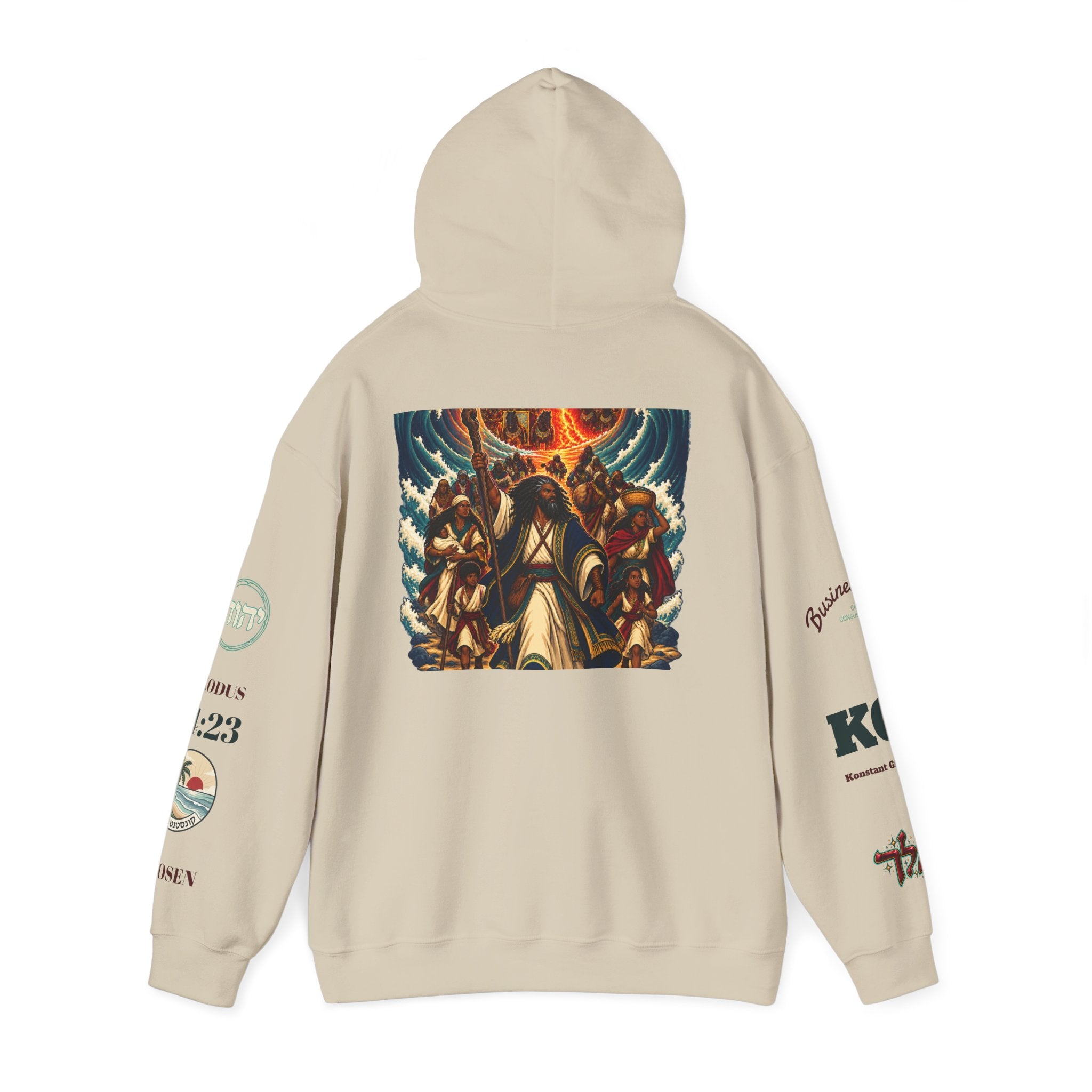 Exodus Graphic Hoodie | Angelic Battle Backprint Pullover