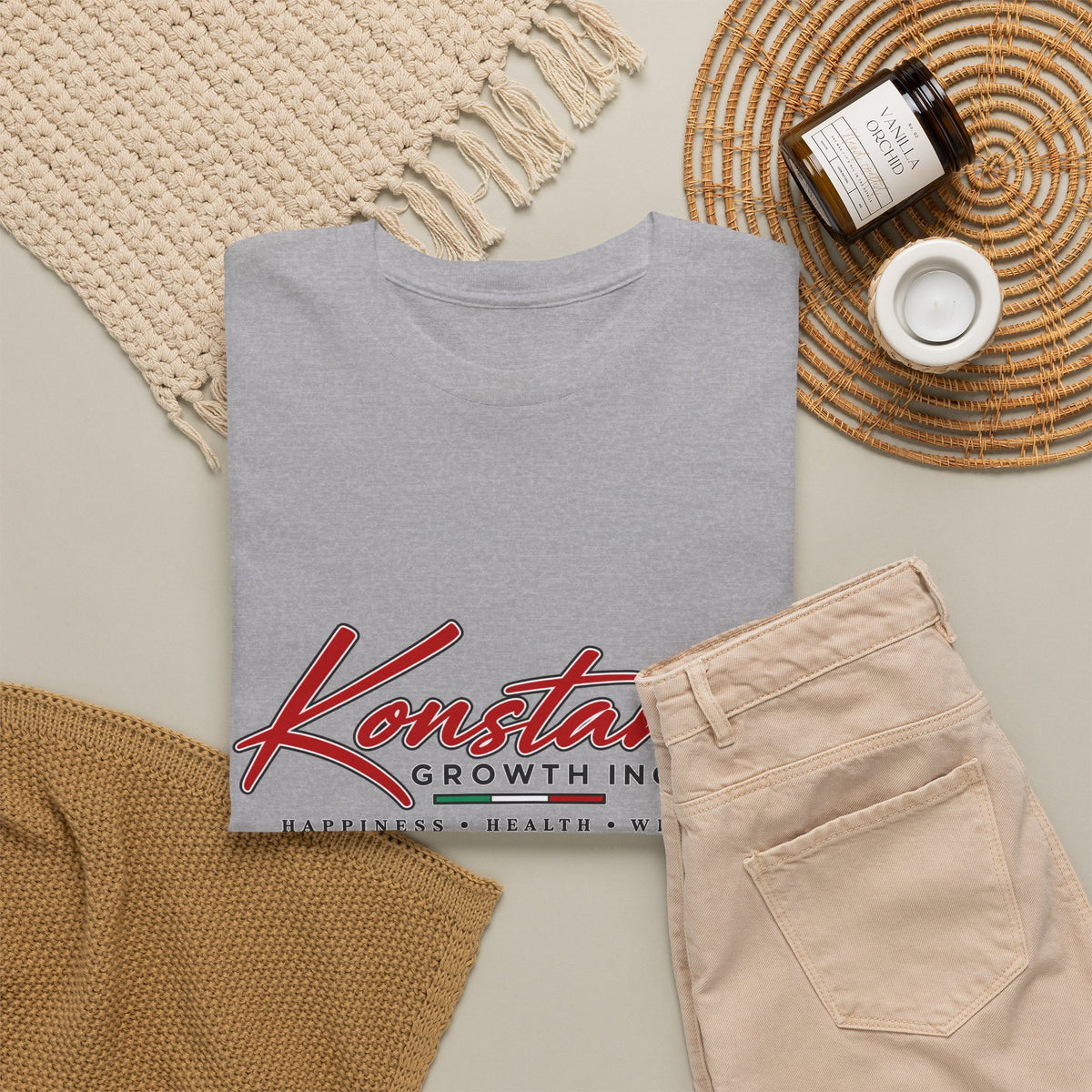 Konstant Growth Inc. Tee — Retro Car & Palm Beach Graphic T-Shirt