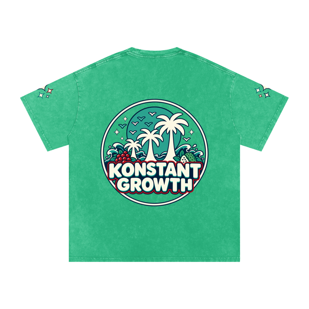 Snow Washed Oversized Cotton T-Shirt ODMPOD