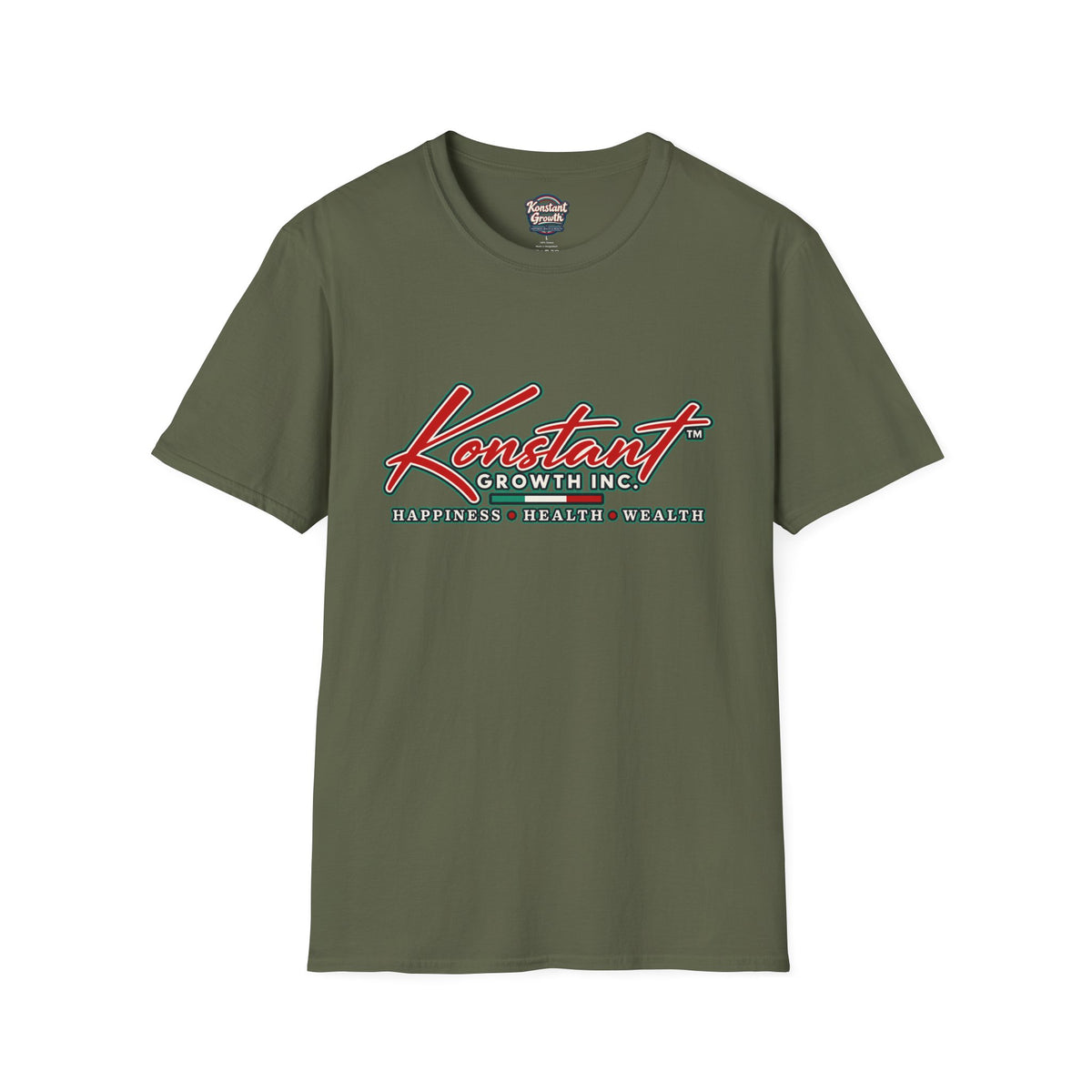 Are You Happy? Graphic T-Shirt — Konstant Growth Retro Tropical Design Printify