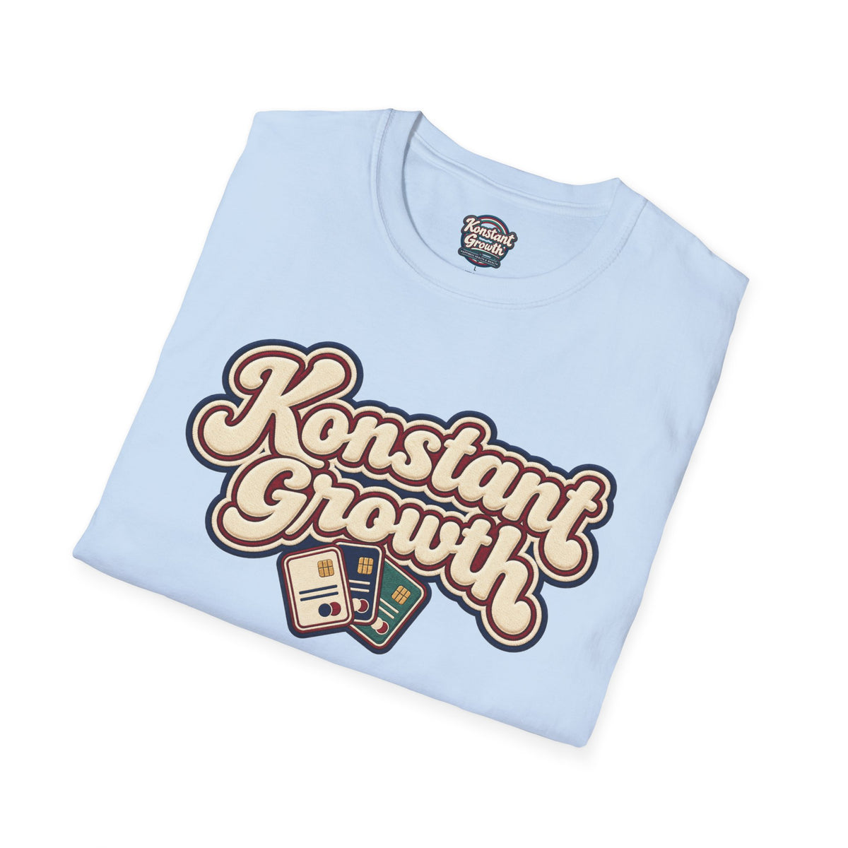 Konstant Growth T-Shirt — Retro Palm Sunset Design