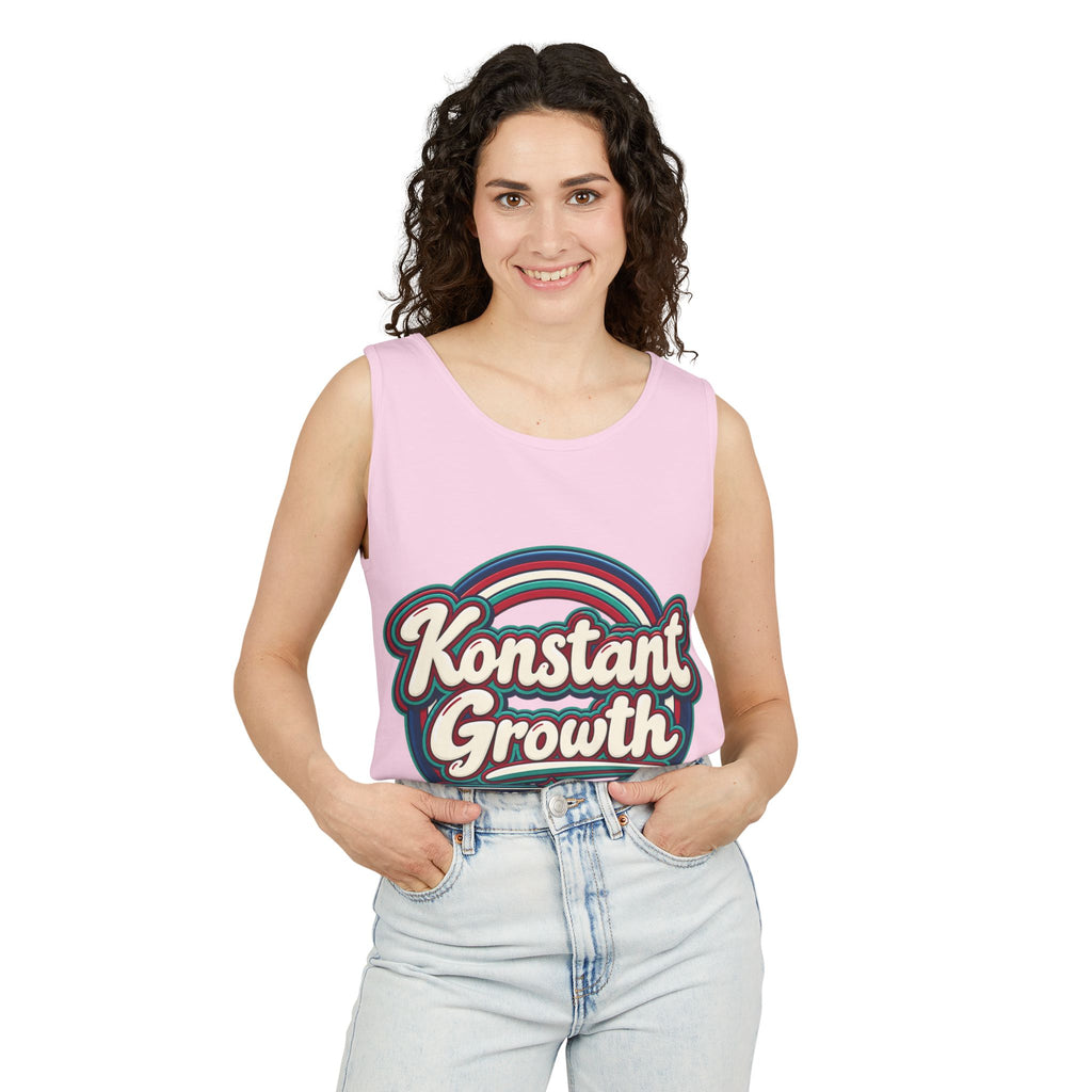 Konstant Growth tropical moon illustration Tank Top | motivational graphic