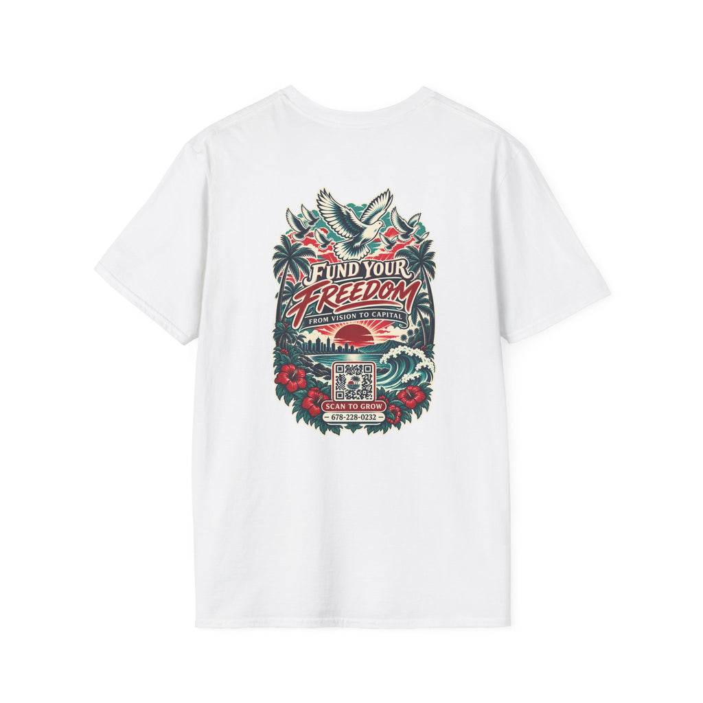 T-Shirt — 'Fund Your Freedom' Retro Graphic Tee (Konstant Growth Co.)