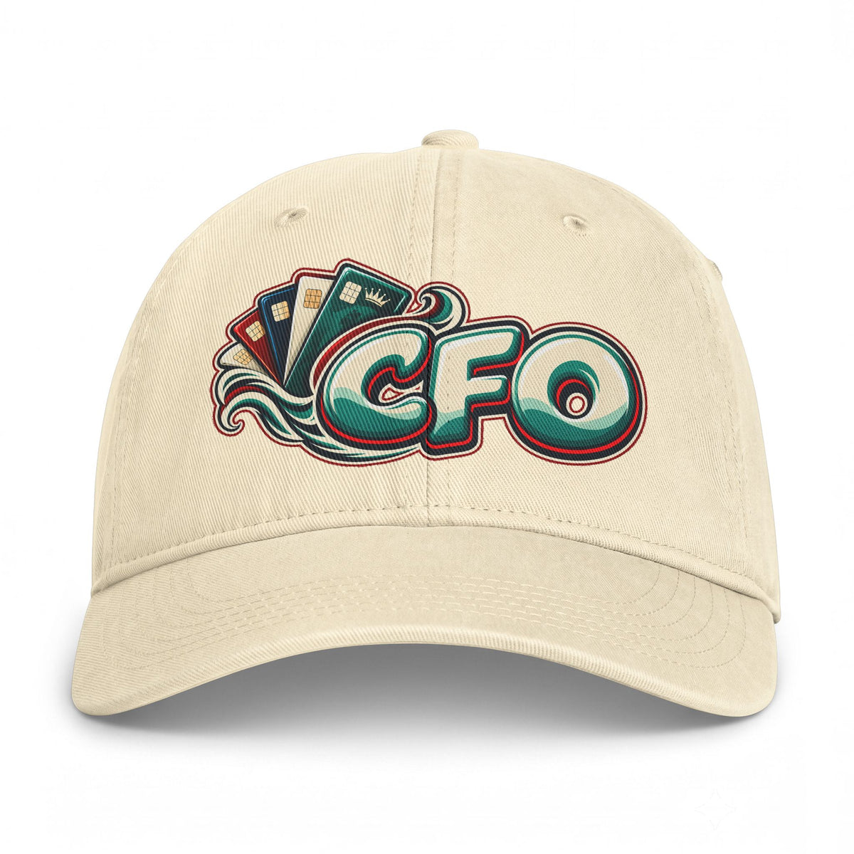 CFO Coastal Vintage Baseball Cap — Retro Surf Logo Dad Hat Printify
