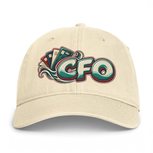 CFO Coastal Vintage Baseball Cap — Retro Surf Logo Dad Hat Printify