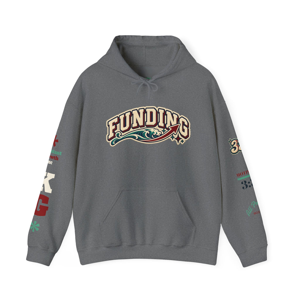 Funding Crewneck Hoodie — "Clean Build Fund" Graphic Pullover Printify